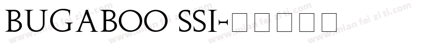 Bugaboo SSi字体转换